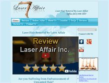 Tablet Screenshot of laseraffair.com